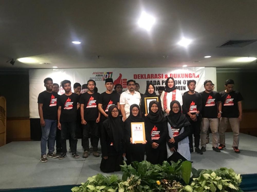 Milenial Muslim Bersatu deklarasi dukung Jokowi-Ma'ruf Amin