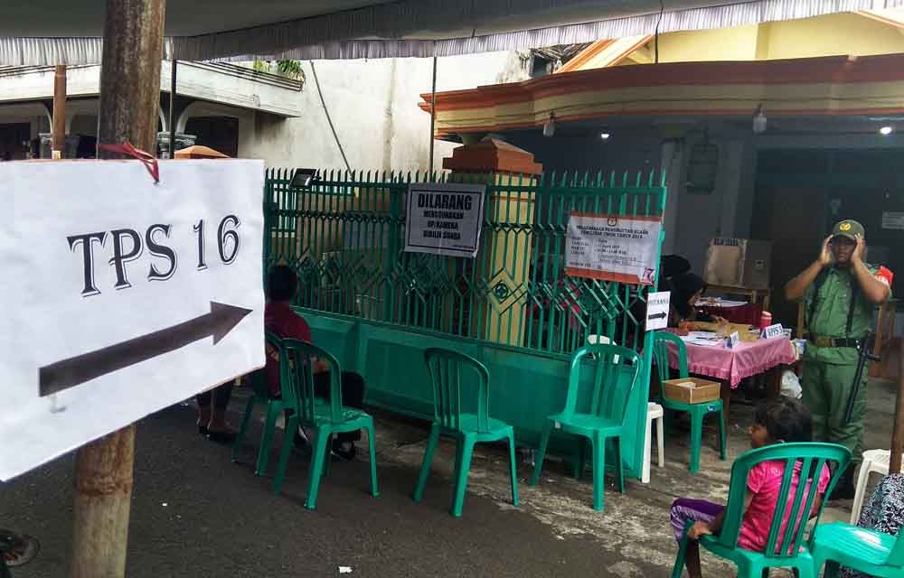 TPS tempat penyabetan petugas KPPS di Blitar