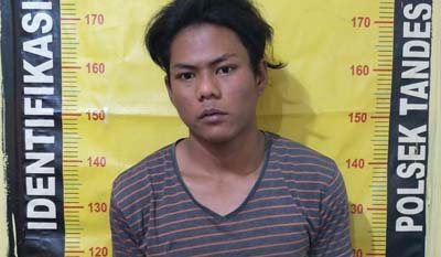Buronan yang ditangkap Polsek Tandes/Arry Saputra