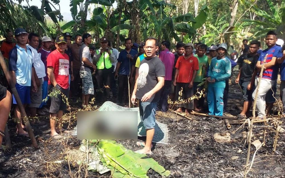 Kakek Jarno ditemukan tewas terbakar di kebun bambu