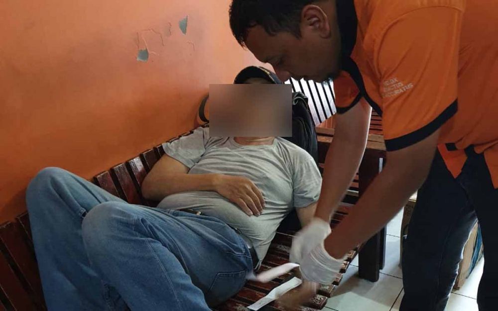 Tim Inafis Polres Jombang melakukan identifikasi terhadap jasad korban