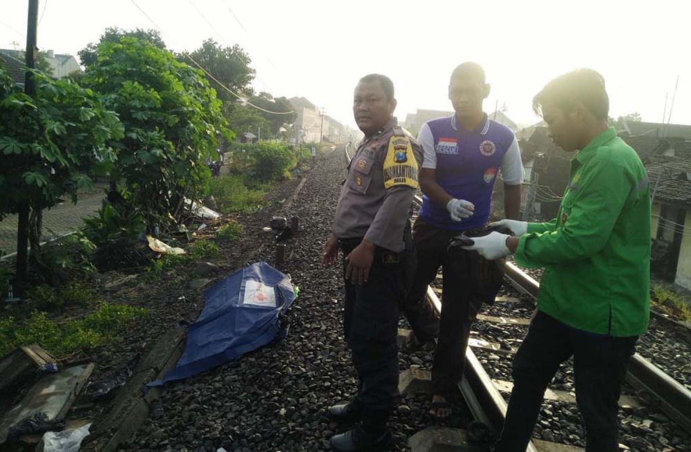 Pria asal Gresik Tewas Tertabrak Kereta Api di Kota Mojokerto