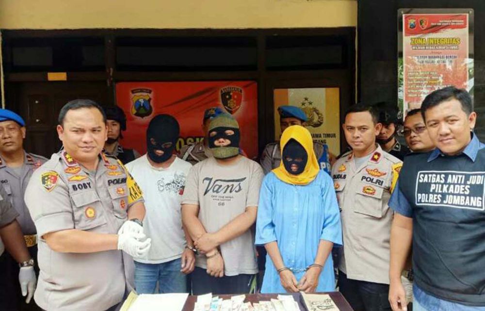 Tiga Pejudi Pilkades di Jombang Diringkus