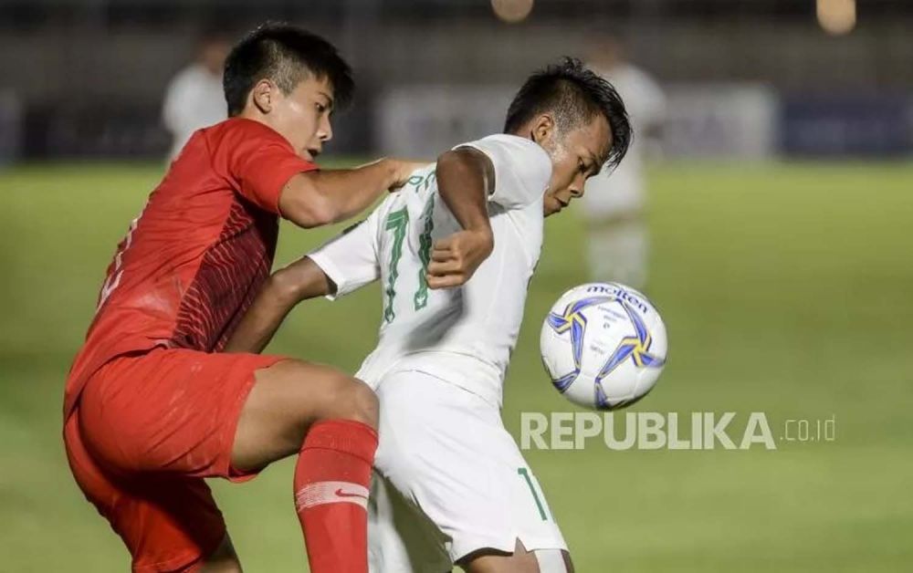 Timnas Indonesia libas Hong Kong 4-0 pada pertandingan kualifikasi AFC U-19 2020 di Stadion Madya, Jakarta, Jumat (8/11) (Foto: Republika/Putra M. Akbar)