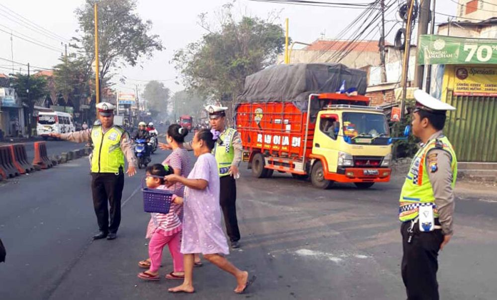Salah satu titik rawan kecelakaan di Pasuruan yang dilalui pemudik dari Surabaya menuju Malang