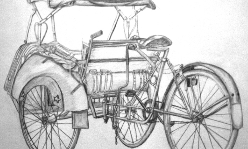 Ilustrasi becak
