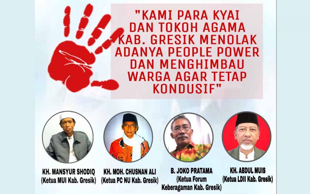 Tokoh agama dan masyarakat tolak people power