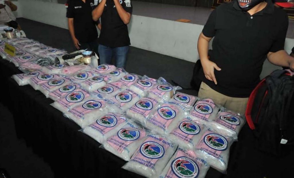 100 kg sabu disita Satresnarkoba Polrestabes Surabaya pada pertengahan Mei 2020