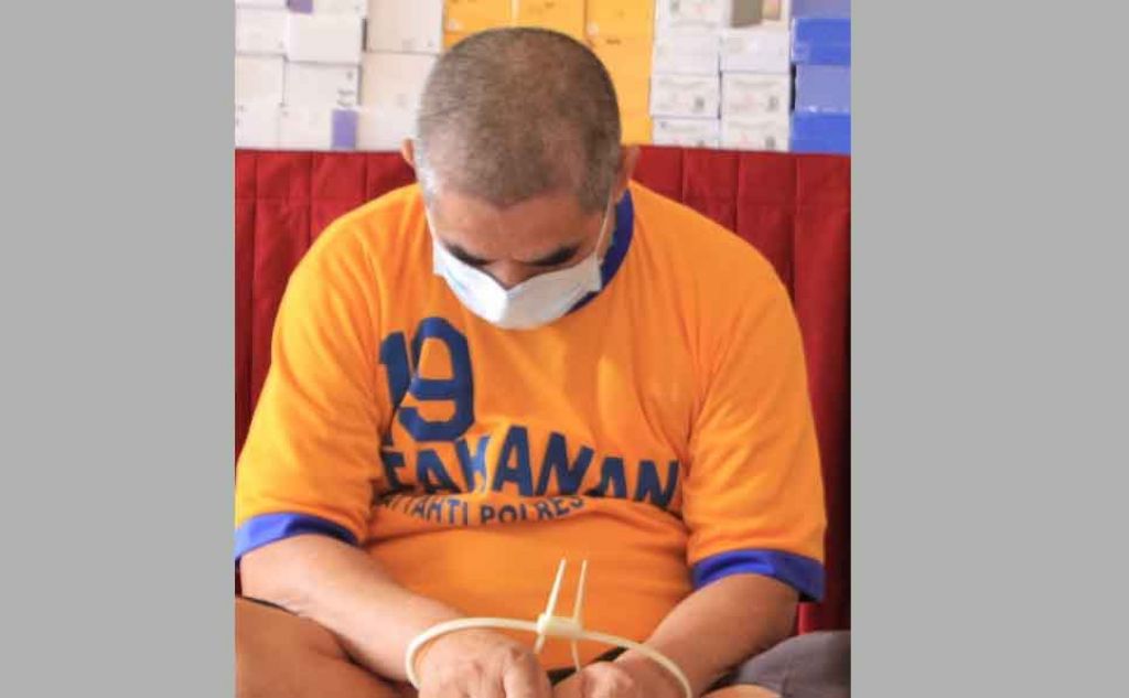 Petani yang ditetapkan tersangka oleh Polres Madiun