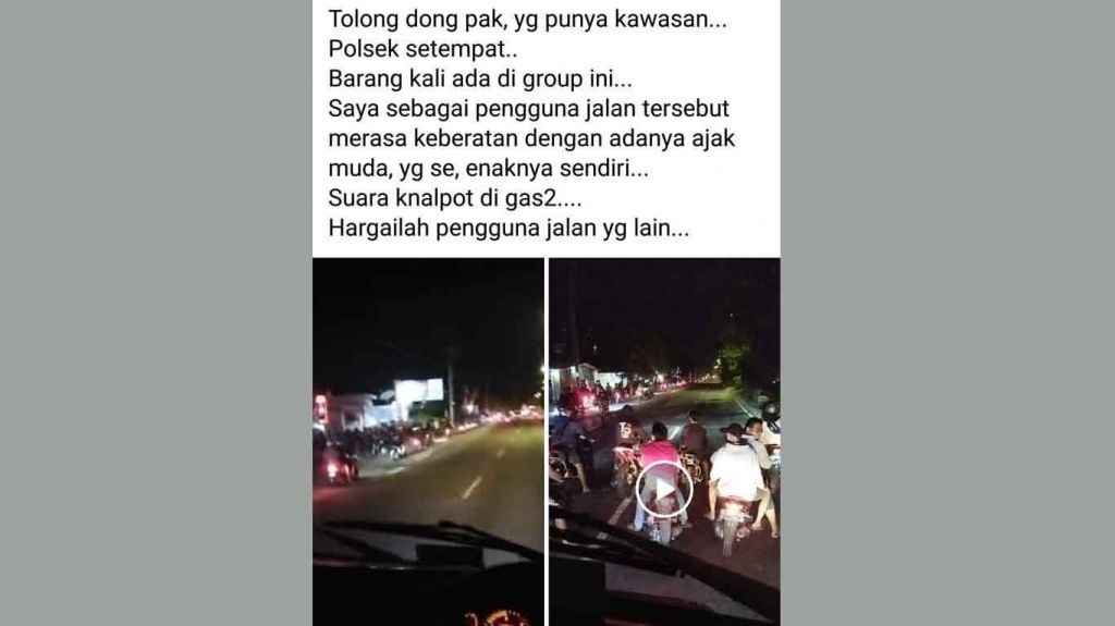 Viral Video  Balap Liar saat PPKM Disebut di Sidoarjo