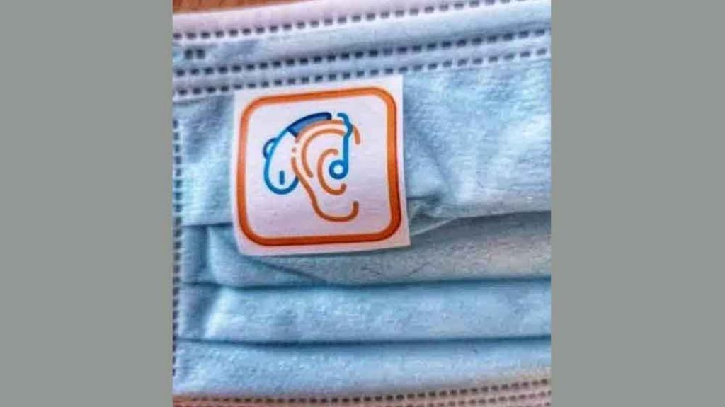 Tangkapan layar masker bagi tuna rungu dan wicara yang beredar 