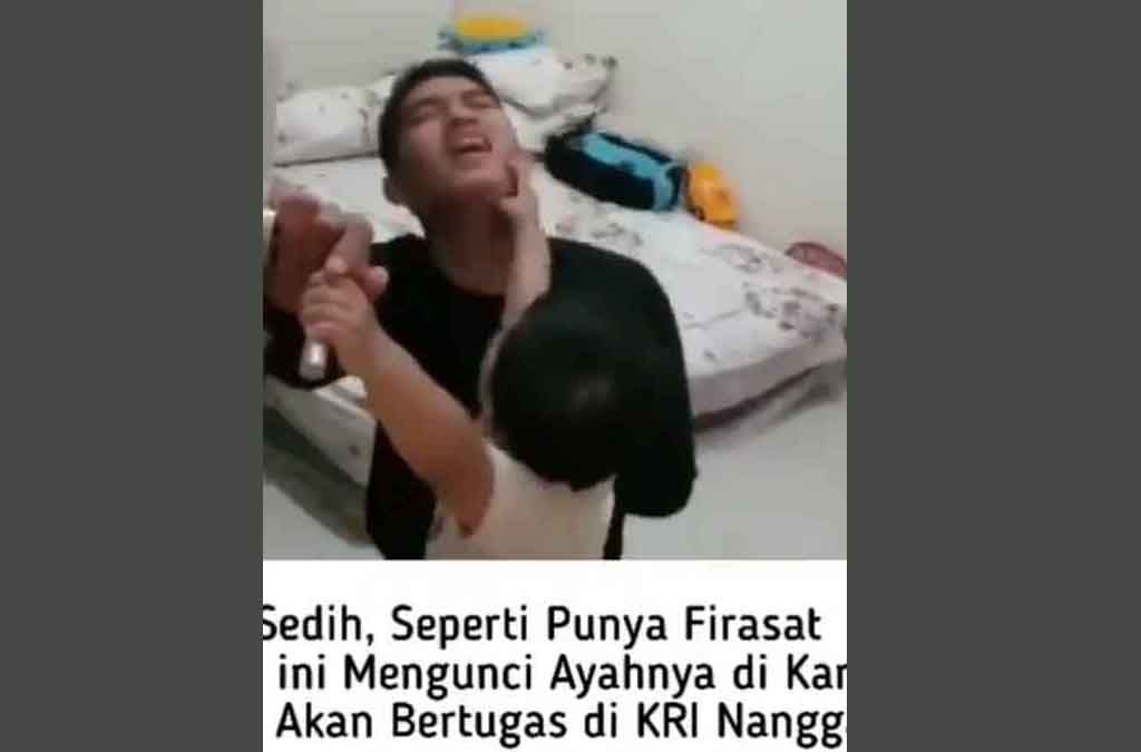 Viral Video Kru Kapal Selam KRI Nanggala-402, Lettu Imam Dikunci Anak di Kamar