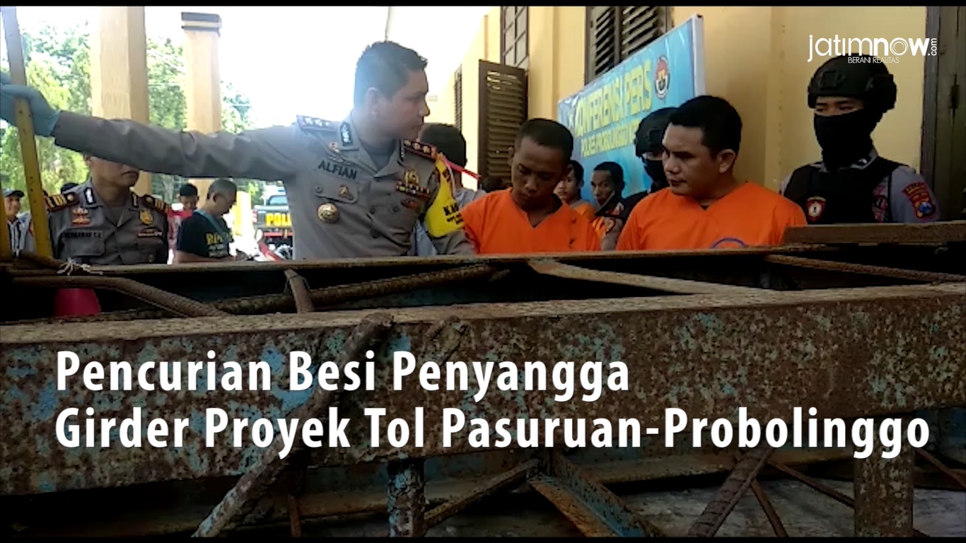 Video: Pencurian Besi Penyangga Girder Proyek Tol Pas-Pro