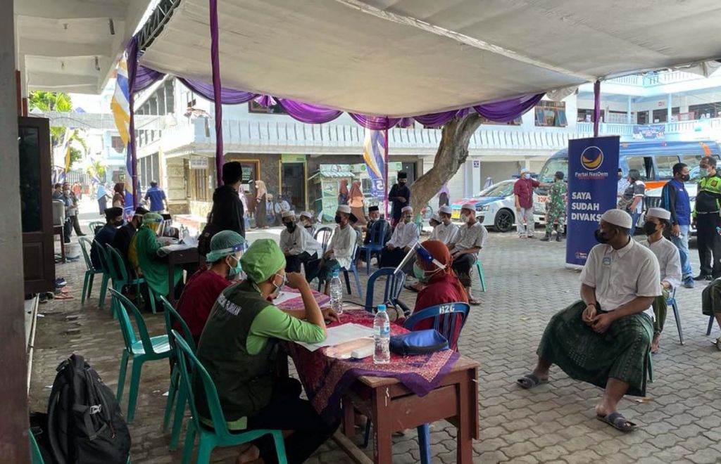 NasDem Jatim Geber Vaksinasi dalam Lingkungan Ponpes di 10 Kabupaten