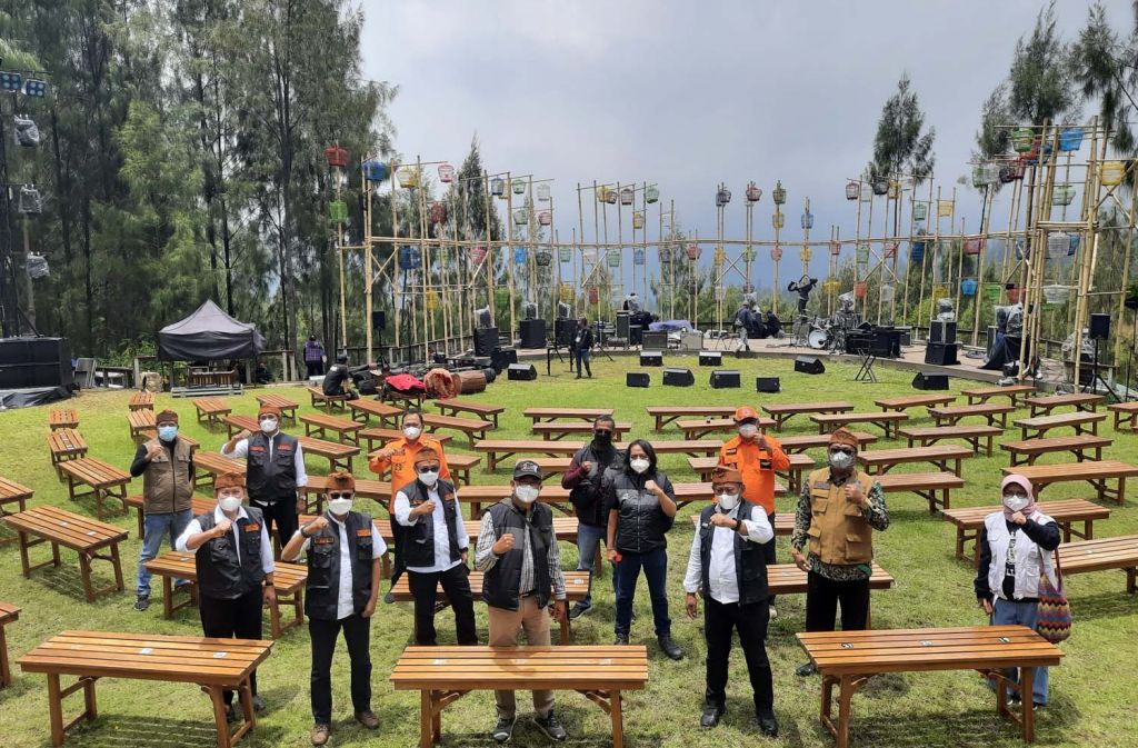 Venue Jazz Gunung 2021 di Gunung Bromo