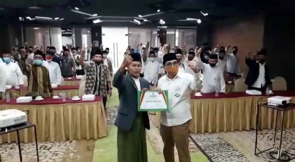 Deklarasi dukungan dari Forum Kiai Kampung Kota Surabaya kepada Machfud Arifin