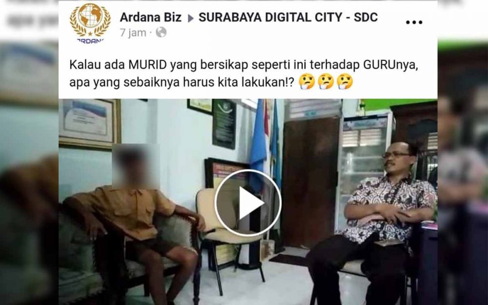 Capture video siswa marahi guru yang beredar