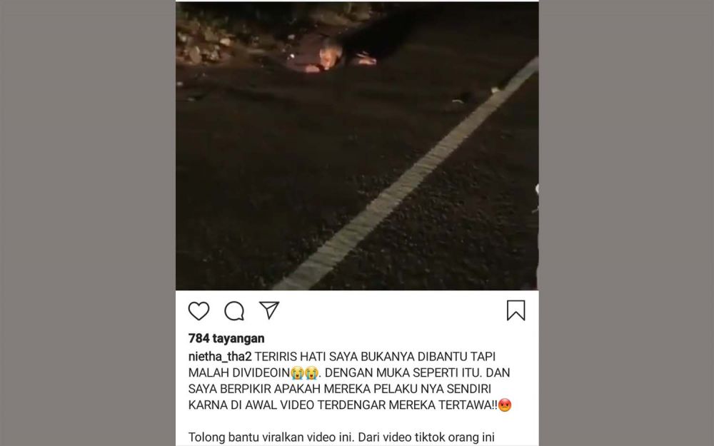 Viral Video Segerombol Anak Muda Tertawakan Nenek Peminta Tolong