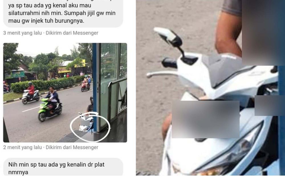 Foto pengendara motor disebut onani diduga di Sidoarjo 