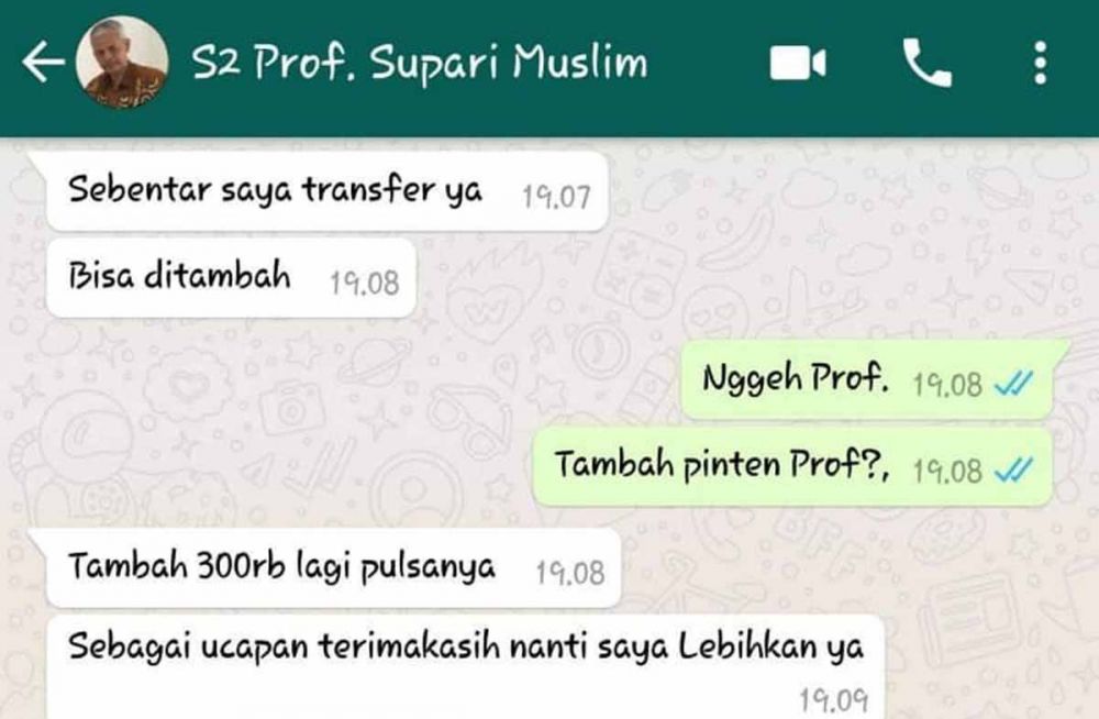 Awas! WhatsApp Guru Besar Unesa Dibobol, Pelaku Minta Uang dan Pulsa