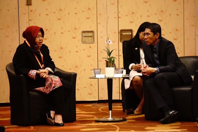 Wali kota Risma bertemu Menlu Singapura/foto: istimewa