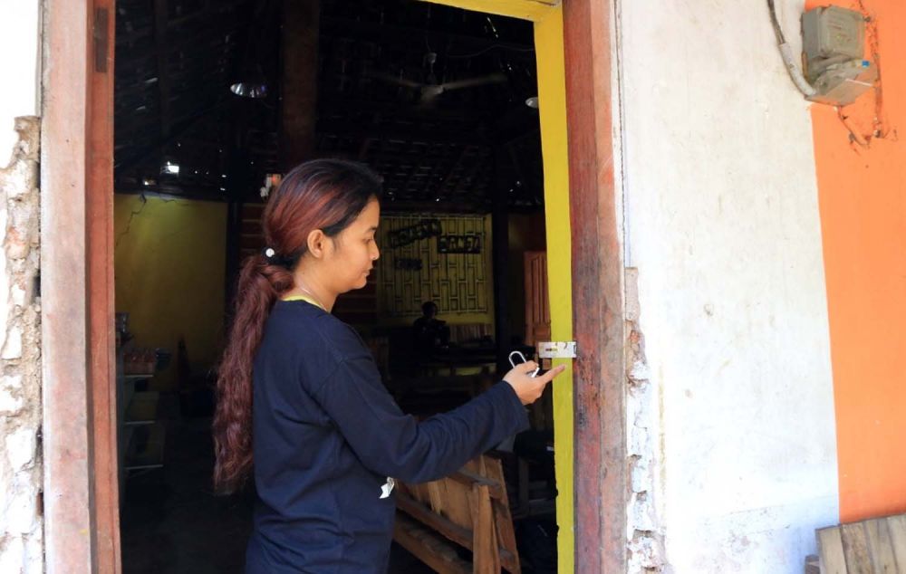 Gembok di warung milik pejabat BPBD Ponorogo dirusak pencuri