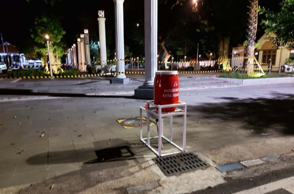 140 wastafel portable disebar di pedestrian jalan Kota Pasuruan