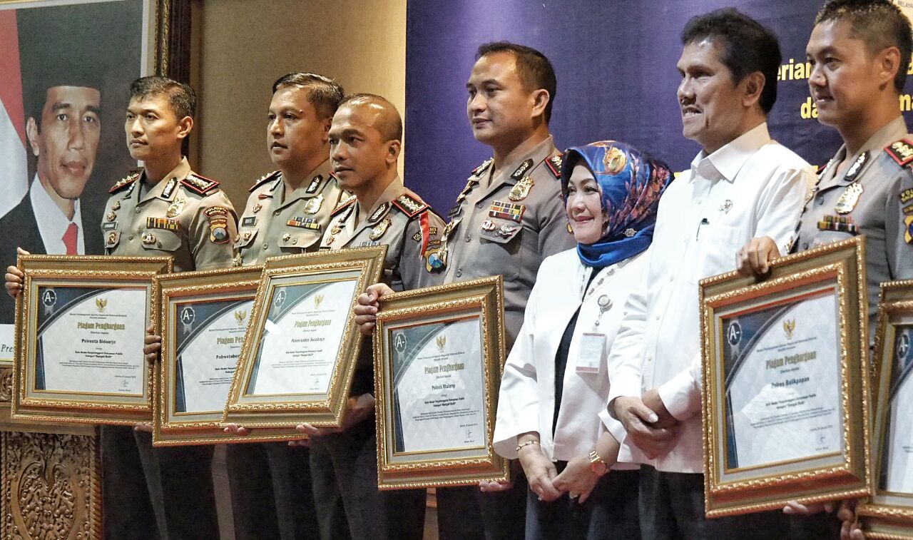 Penghargaan dari KemenPAN RB kepada polres-polres