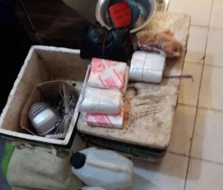 Barang bukti yang disita petugas.