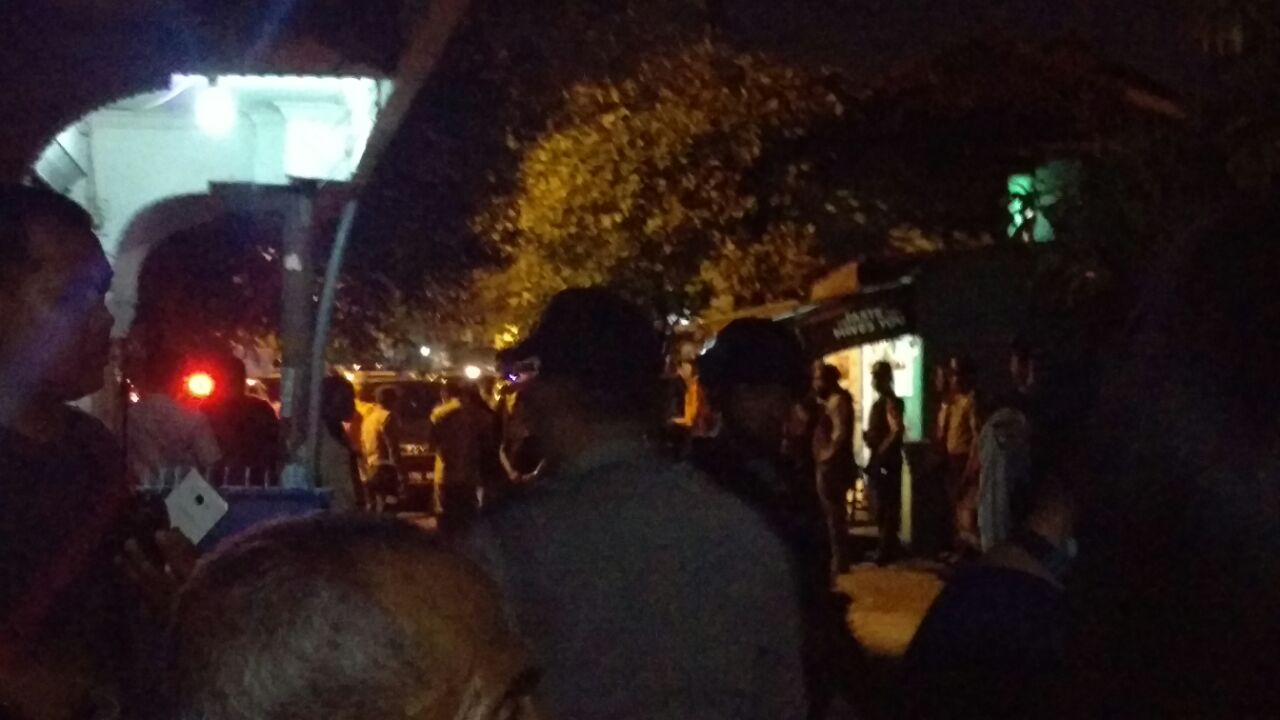 Suasana di tempat kejadian perkara usai baku tembak/Foto: Narendra Bakrie