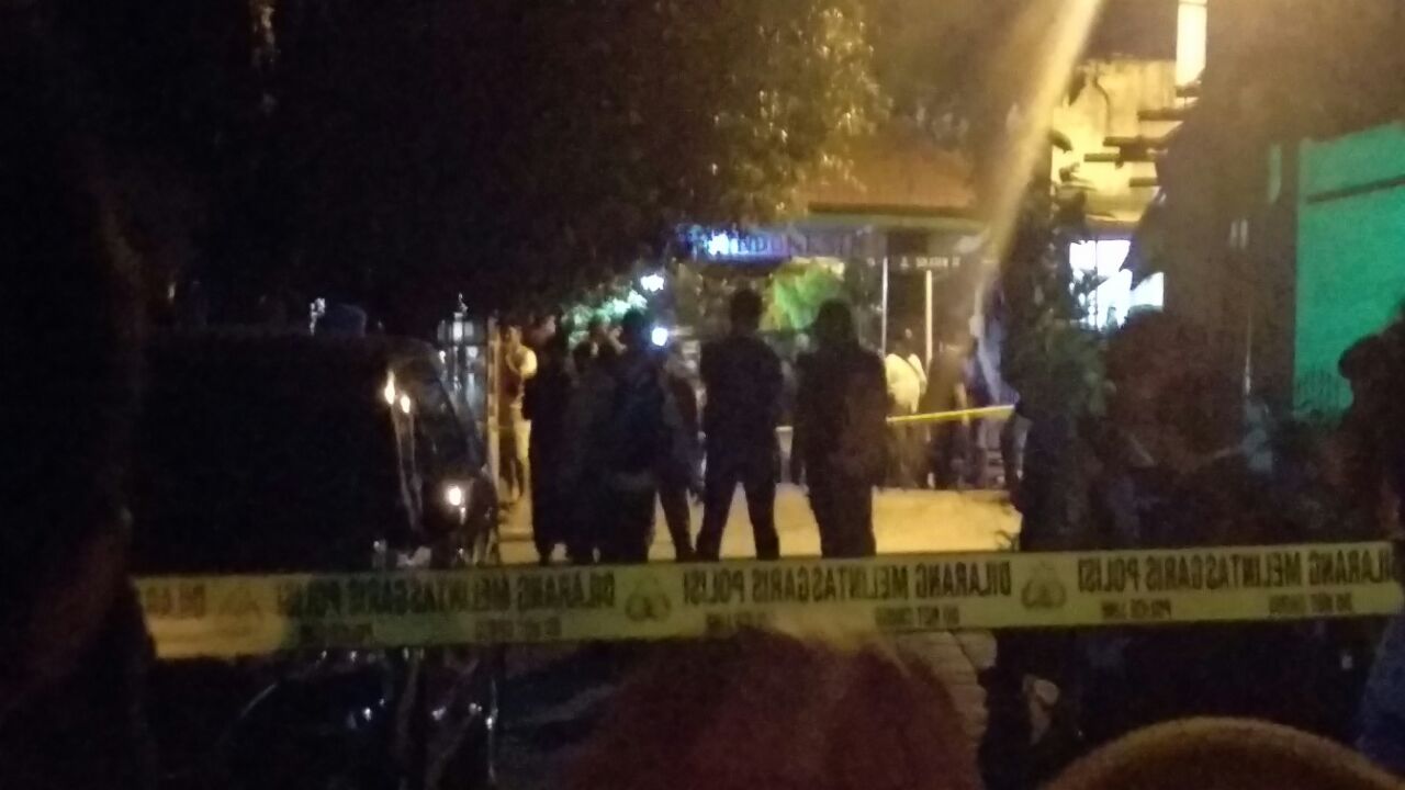 Suasana usai penggerebekan di Manukan