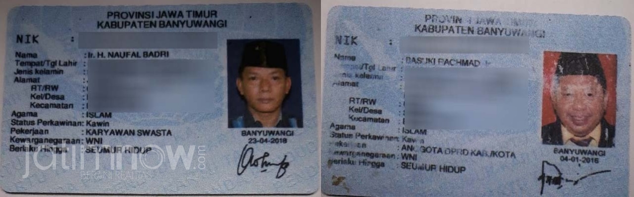 Identitas Naufal Badri dan Basuki Rachmad/Foto: Istimewa