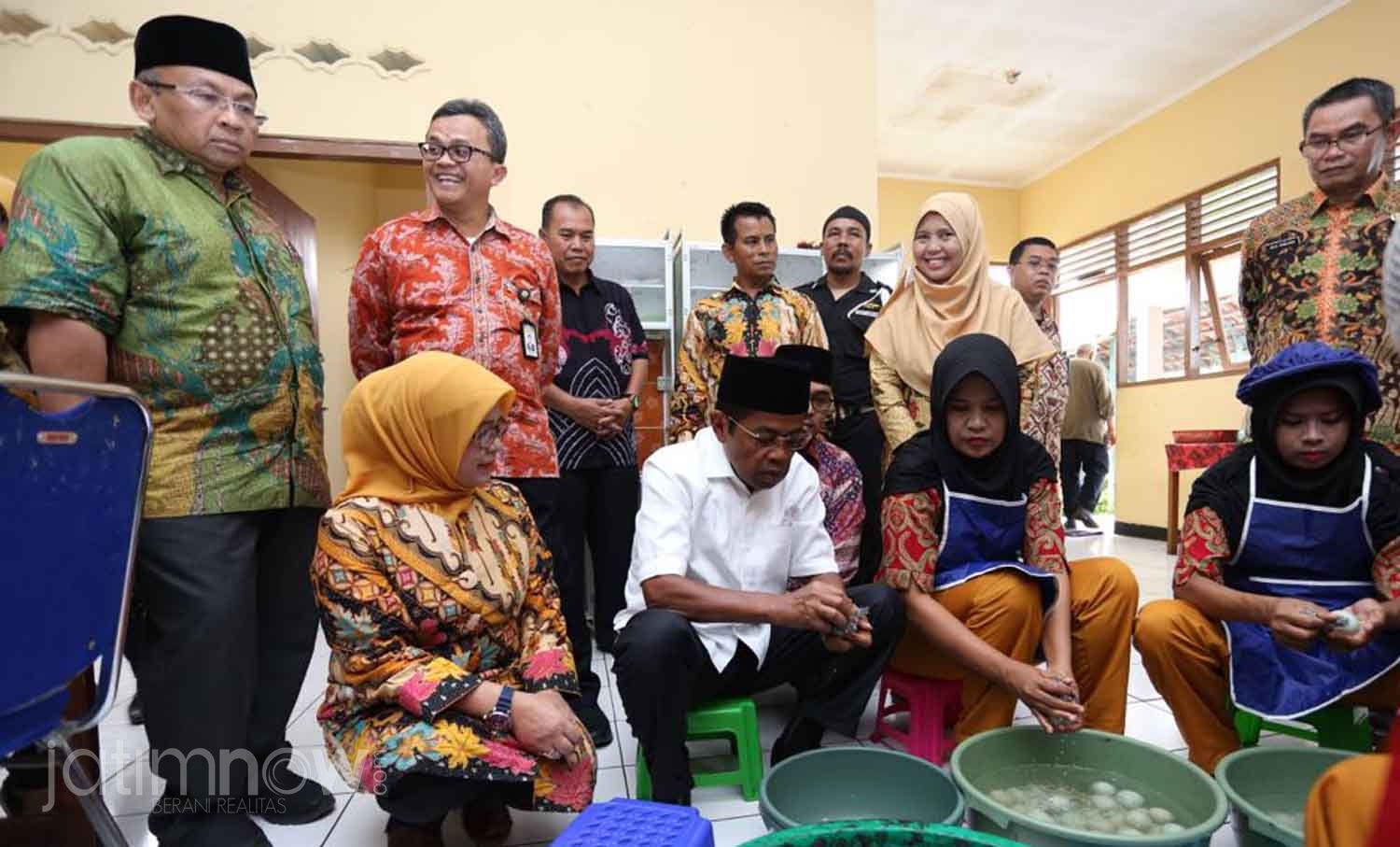  Menteri Sosial Idrus Marham, saat meninjau Panti Sosial/Foto: Istimewa