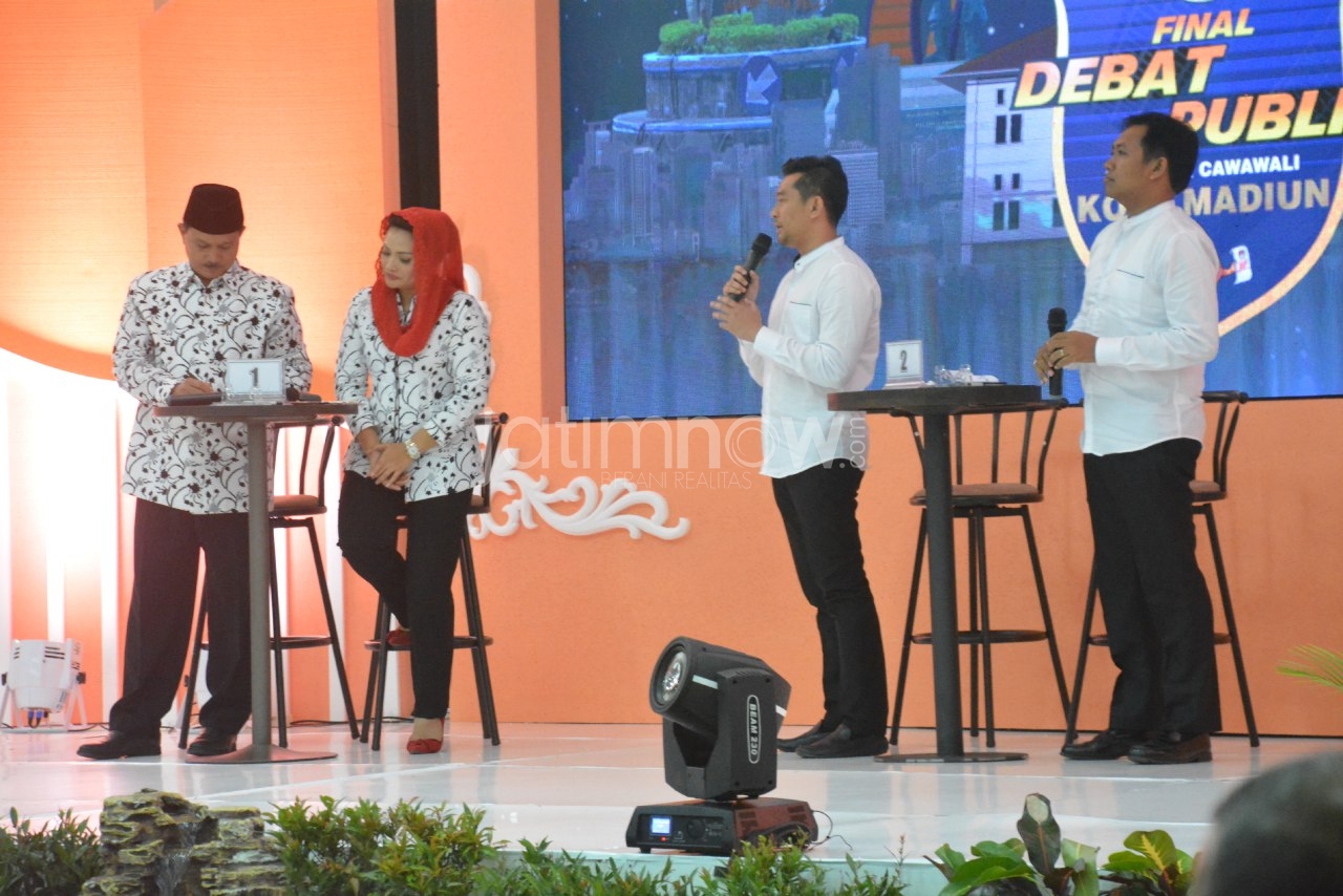 Suasana debat Pilwali Kota Madiun./Foto: Istimewa.