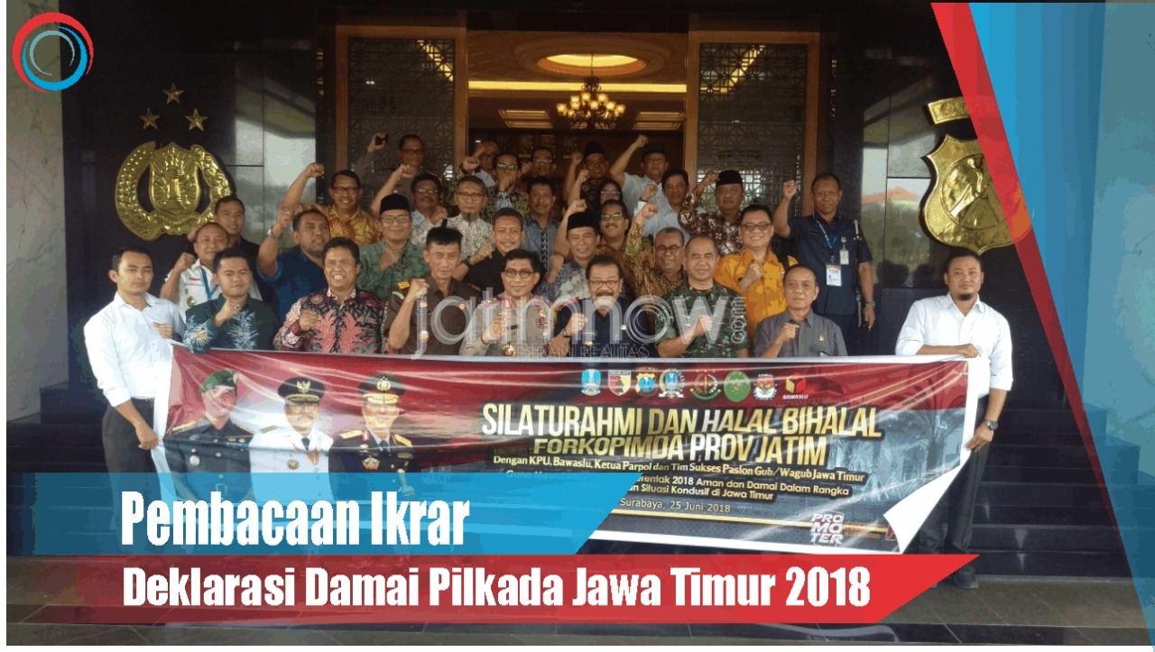 Video: Pembacaan Ikrar Deklarasi Damai Pilkada Jawa Timur 2018