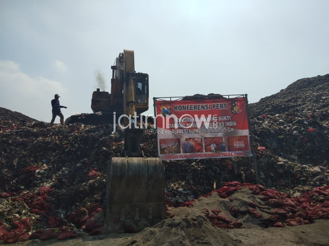 Video: Satgas Pangan Polda Jatim Musnahkan 70 Ton Bawang Bombai
