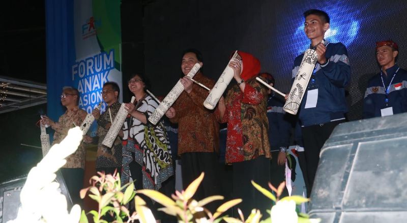 Peresmian Forum Anak Nasional 2018 di Surabaya/Foto: istimewa