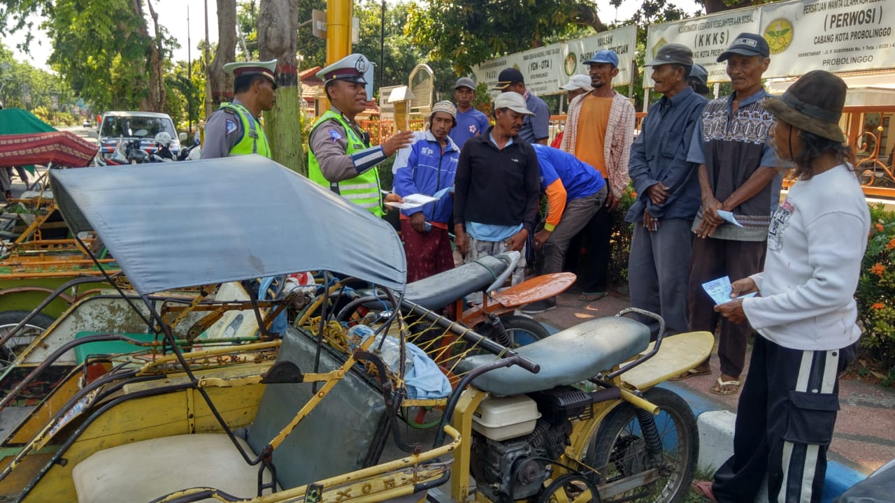 Belasan Bentor Terjaring Operasi di Probolinggo