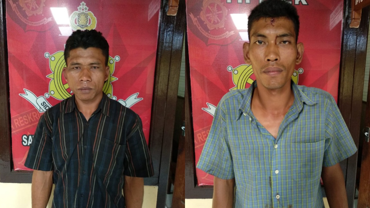 Tersangka Laman dan Sujarno