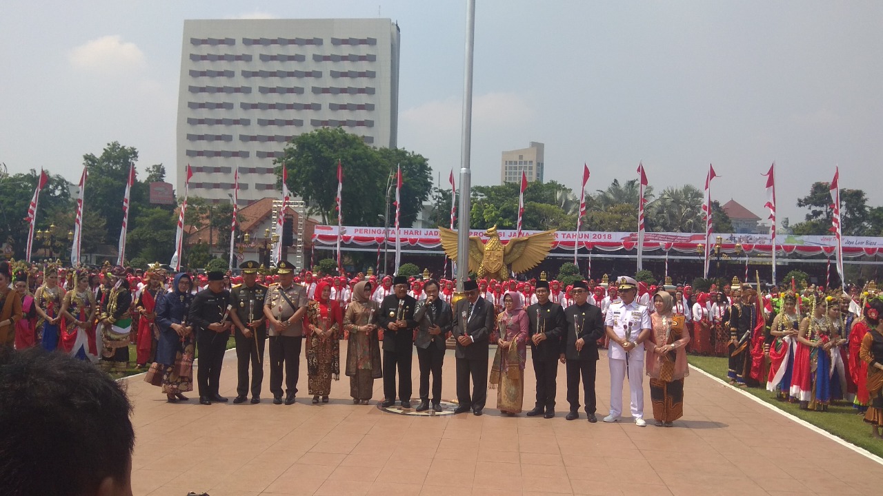 Upacara Ultah ke 73 Provinsi Jatim, Gubernur Tanpa Gus Ipul