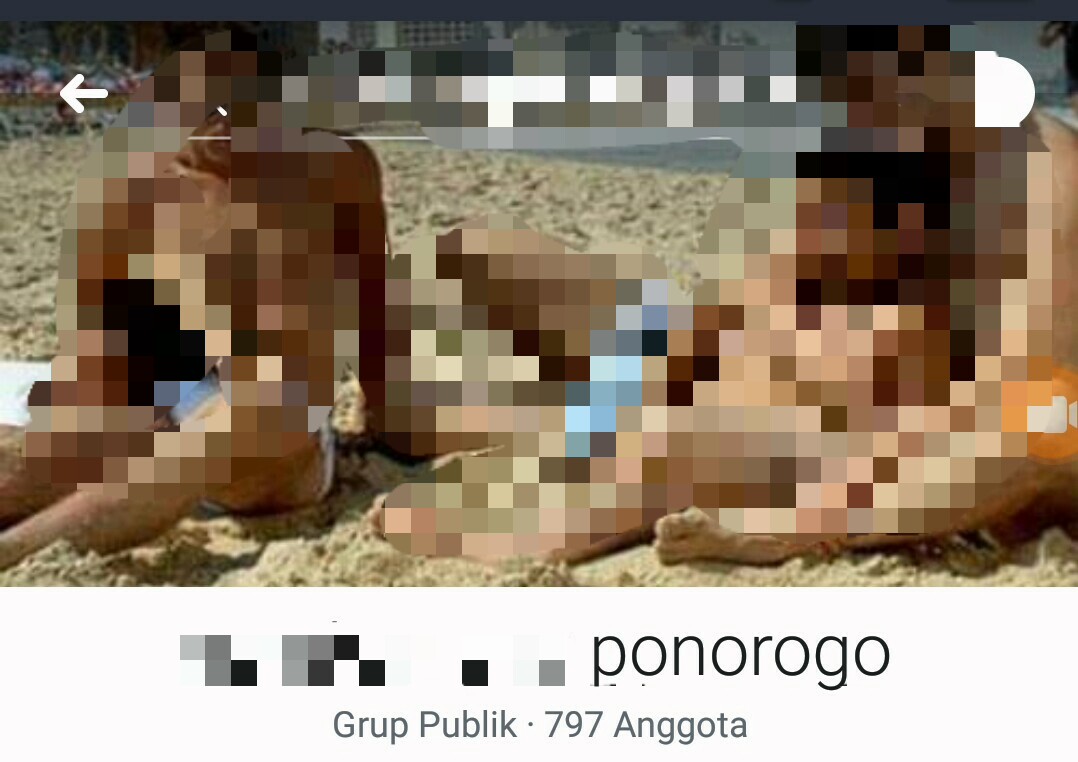 Foto sampul grup "Gerakan Gay Ponorogo' di Facebook