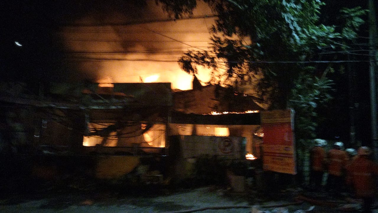 Kebakaran yang sempat melanda Restoran Gudeg Solo