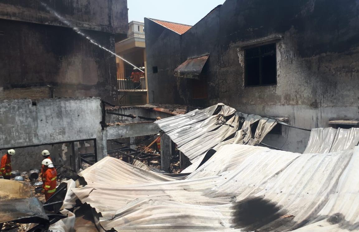 Lokasi kebakaran di Karang Rejo Timur Gang I