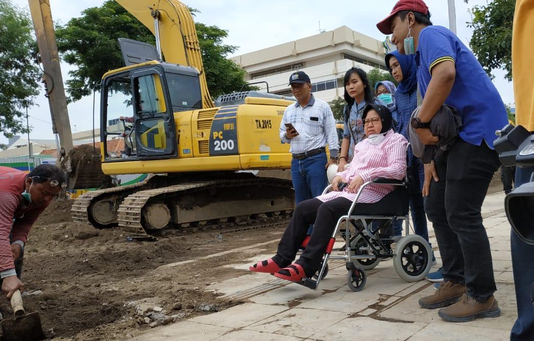 Kapan Jalan Raya Gubeng Diaspal? Ini Jawaban Wali Kota Risma