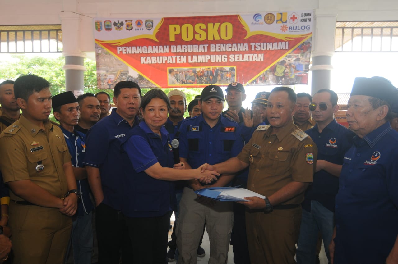 Ketua DPW Partai NasDem Sri Sajekti Sudjunadi atau Kakak Jess saat di Lampung