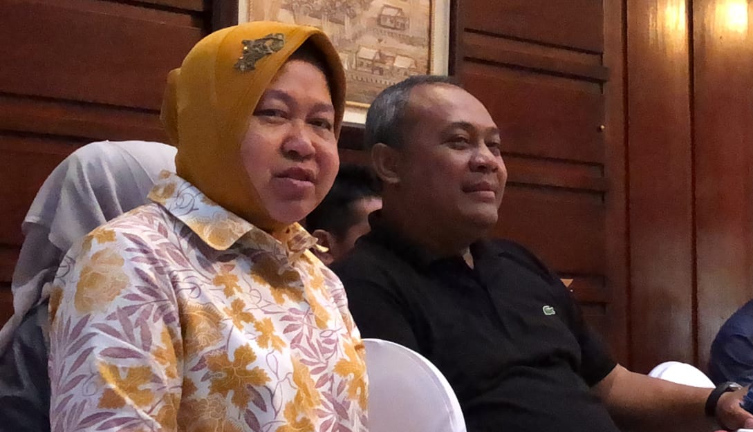 Wali Kota Risma dan Sekkota Surabaya Hendro Gunawan/Foto: Fajar Mujianto-jatimnow.com