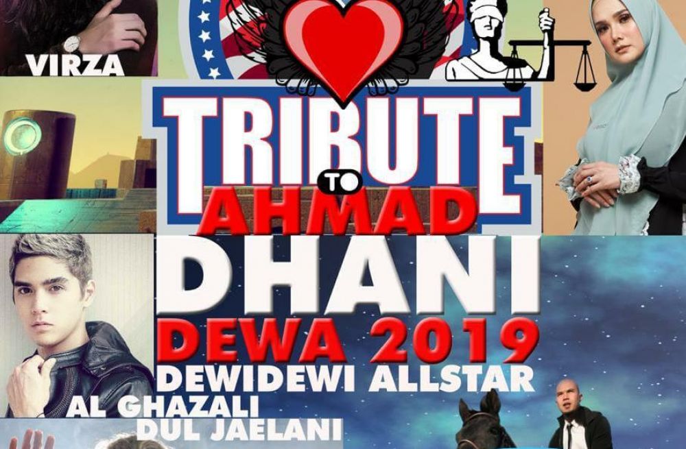 Poster Tribute to Ahmad Dhani yang beredar di WhatsApp grup di Surabaya