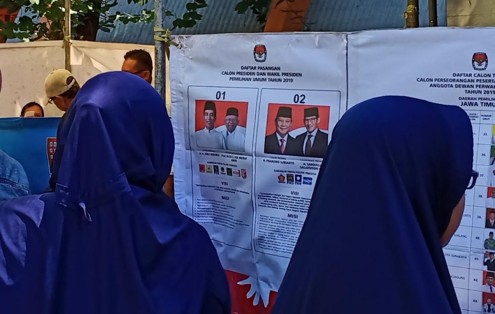 Ilustrasi coblosan Pemilu 2019