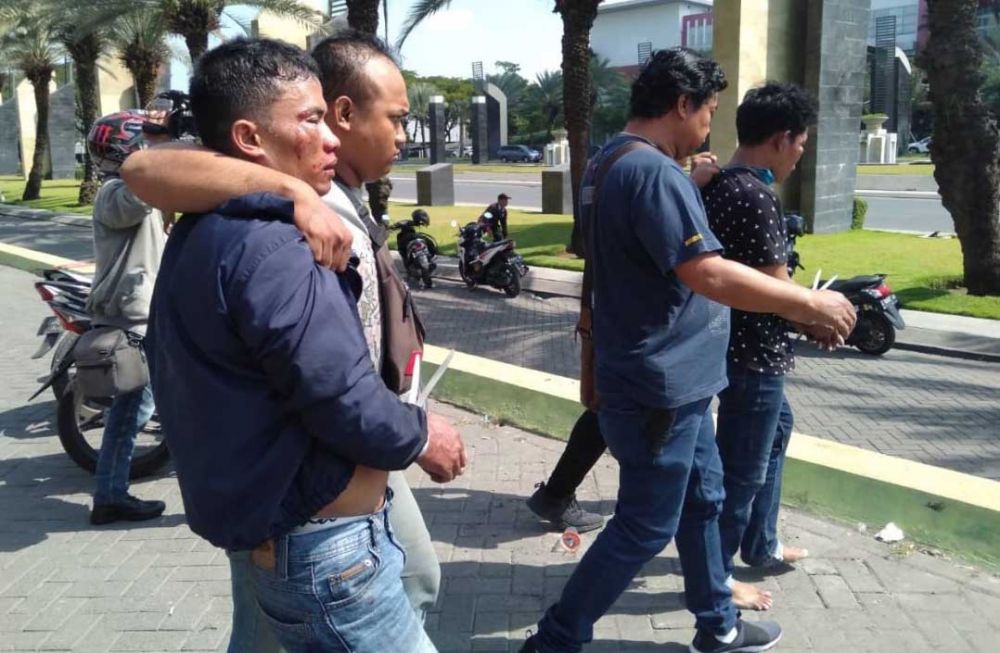 Kedua pelaku diamankan Polsek Wiyung