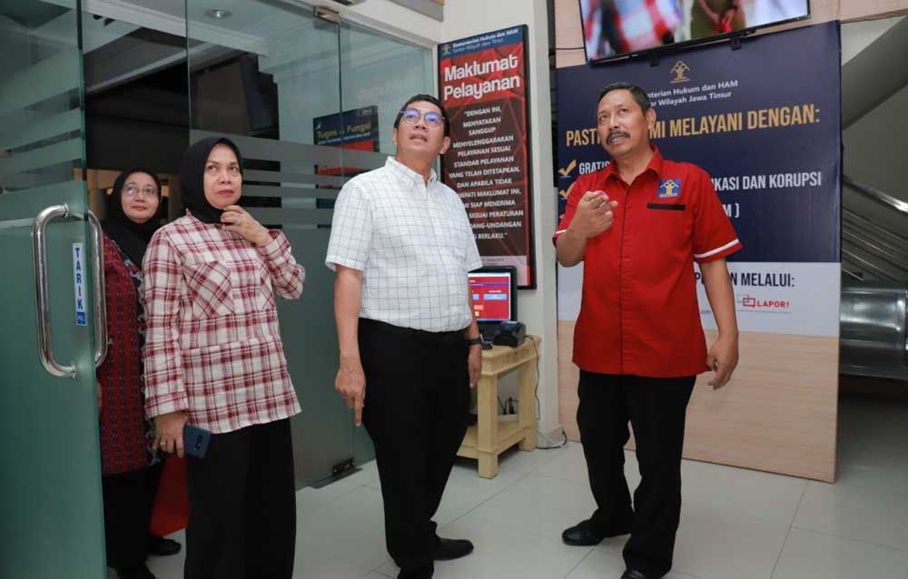Dirjen KI, Freddy Harris berkunjung ke Kanwil Kemenkumham Jatim